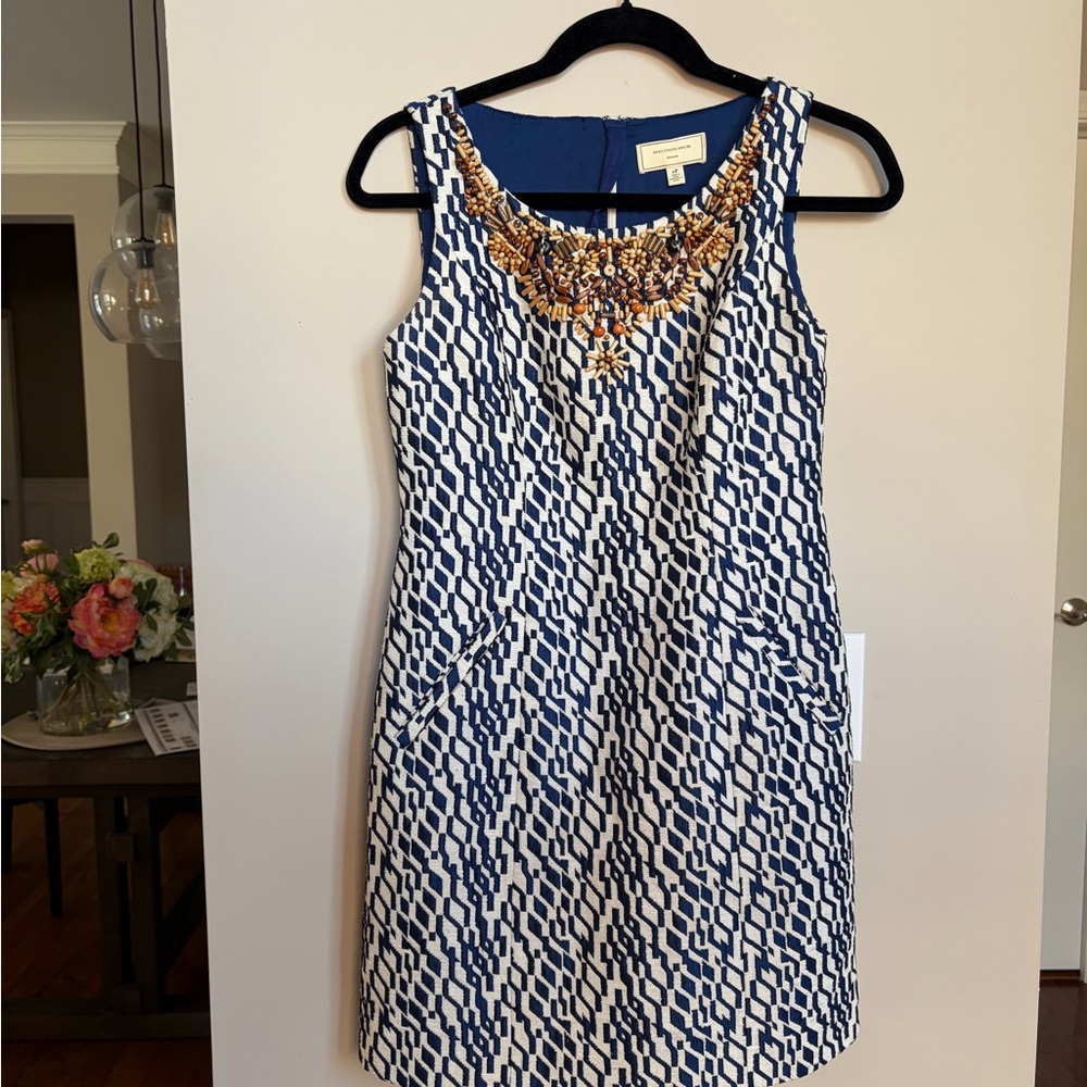 Anthropologie‎ Moulinette Soeurs Mulberry Road Mini Dress Beaded